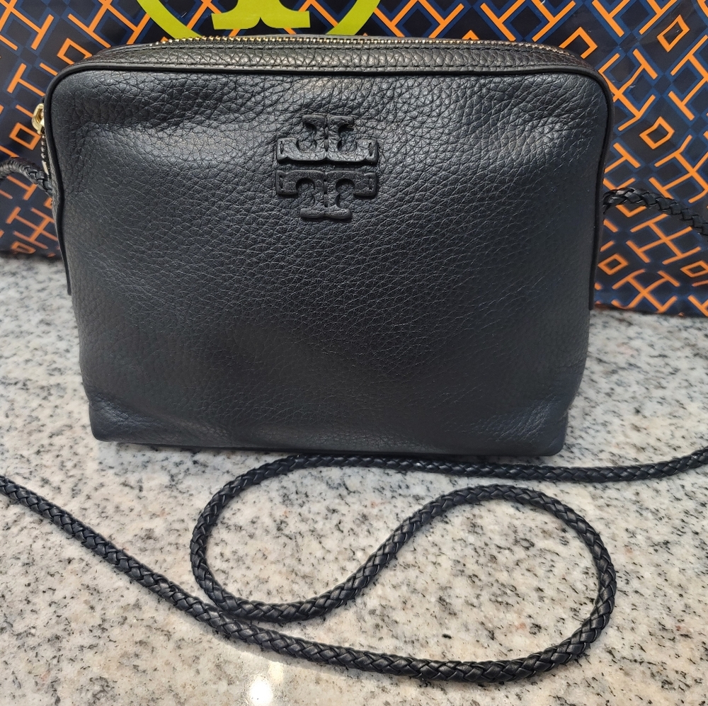Tory Burch Taylor Camera Bag Black Crossbody - Used